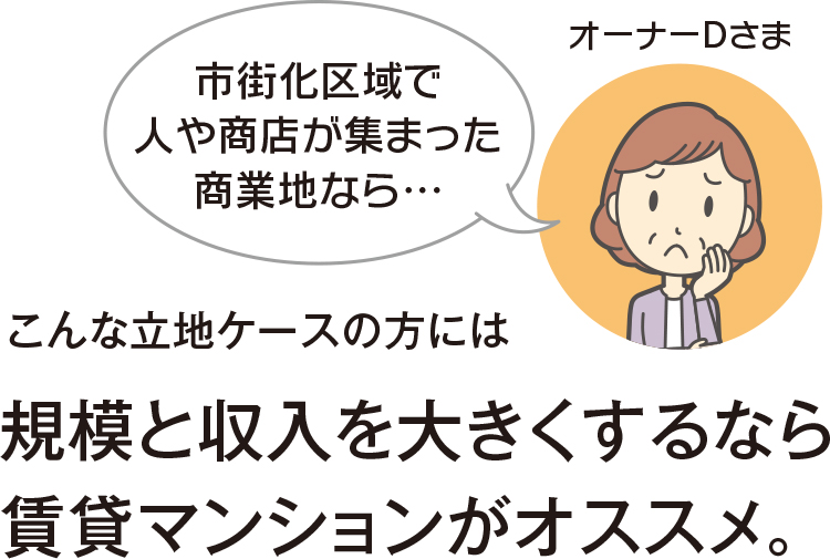 規模と収入を大きくするなら賃貸マンションがオススメ。