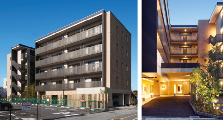 ミサワホームが手掛けたRC造賃貸マンション「南柏ポラール・コート」。