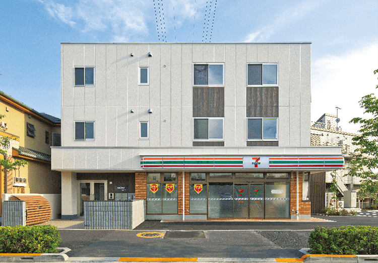 駅から遠い立地でもコンビニのある賃貸住宅で満室に。